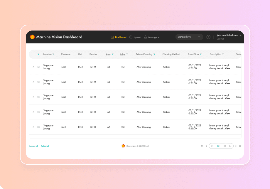 Shell: UI/UX Design for Internal Application